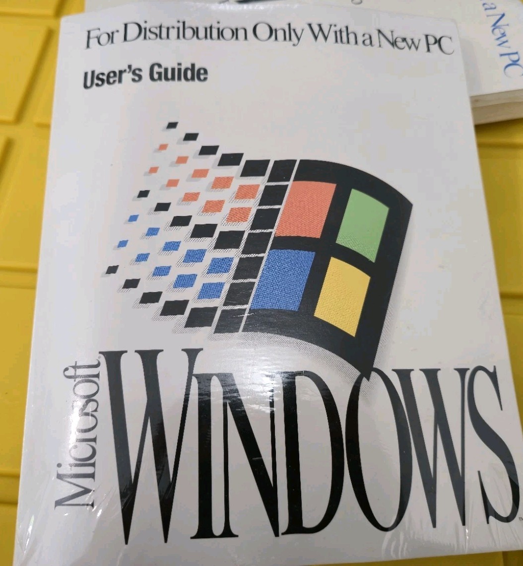 SEALED Microsoft Windows 3.1  PC Users Guide COA RARE with disks 3.5 | NEW