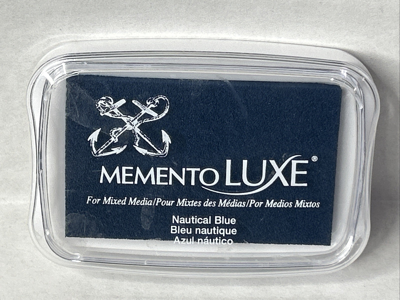 Tsukineko Memento Luxe Mixed Media Ink Pad Nautical Blue Card Making Scrapbook