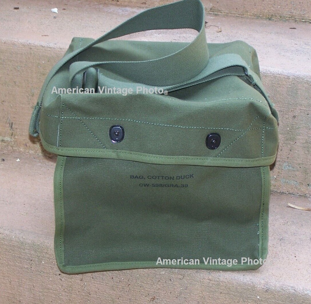 Radio Military Bag Case Utility Field Pioneer Truck Canvas Strap CW-598 GRA-39