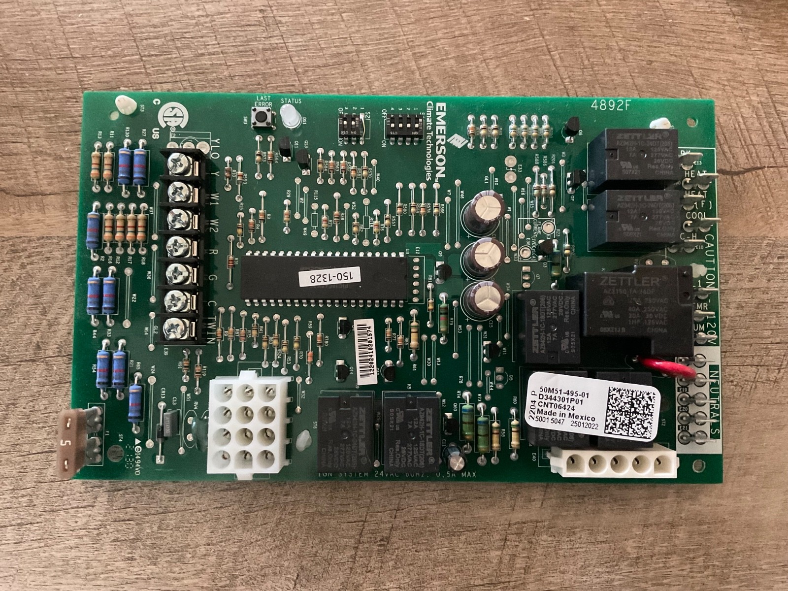 Furnace Control Circuit Board 50M51-495-01 D344301P01 Trane American Standard