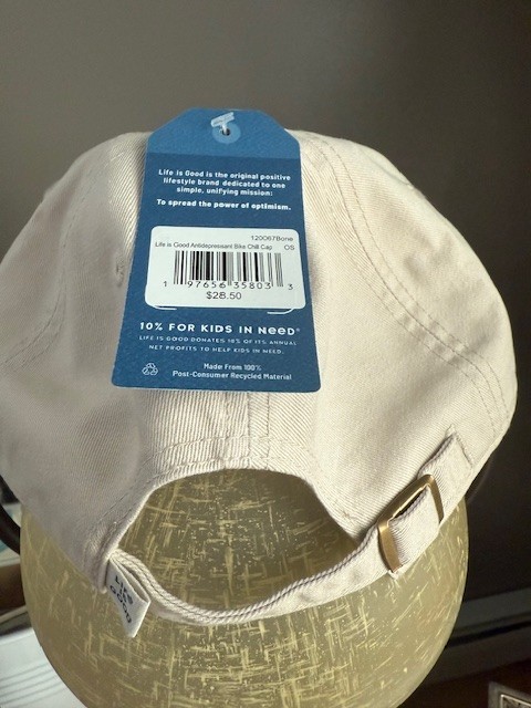life is good hat, Khaki, bike