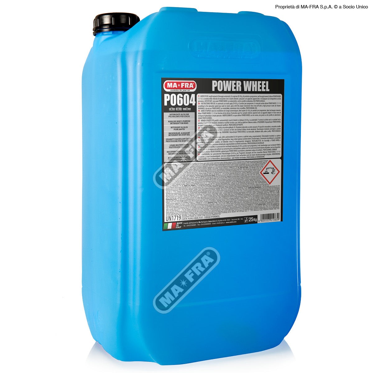 Mafra Power Wheel Cleaner 25kg | Heavy-Duty Wheel & Tire Degreaser