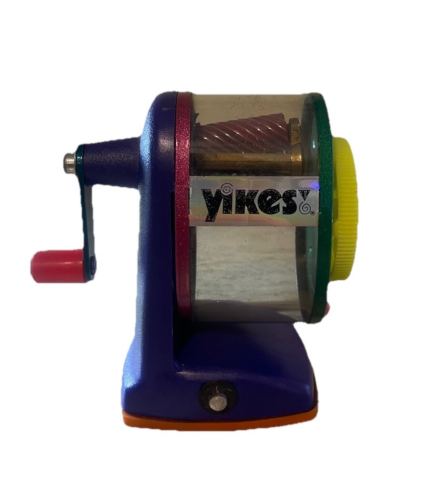 Vintage Nickelodeon Yikes! Desktop Pencil Sharpener 90s Retro Neon Colors
