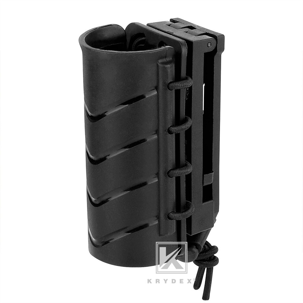 KRYDEX Flashlight Holder 360 Rotatable Light Carry Rigid Torch Case fo Duty Belt