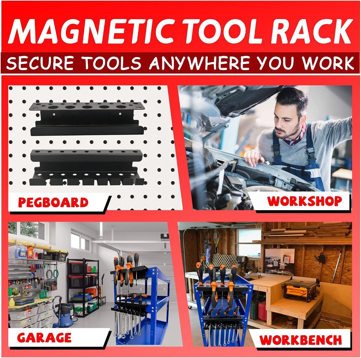Versatile Magnetic Tool Holders – Securely Store Your Tools with Ease and Style