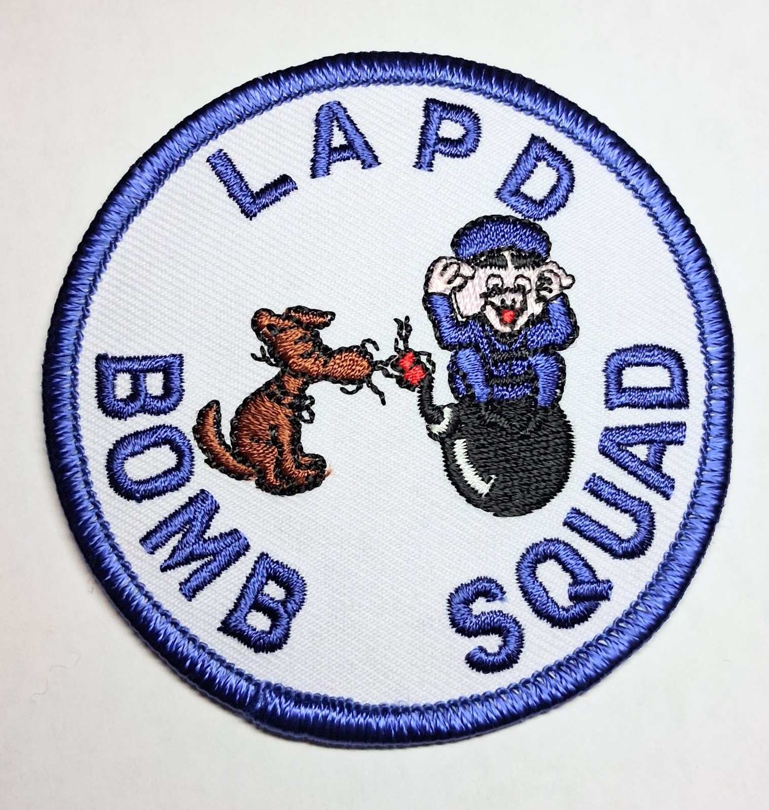 Bomb Squad Novelty Patch w/ Hook & Loop Backing - FREE Tracked US Shipping!