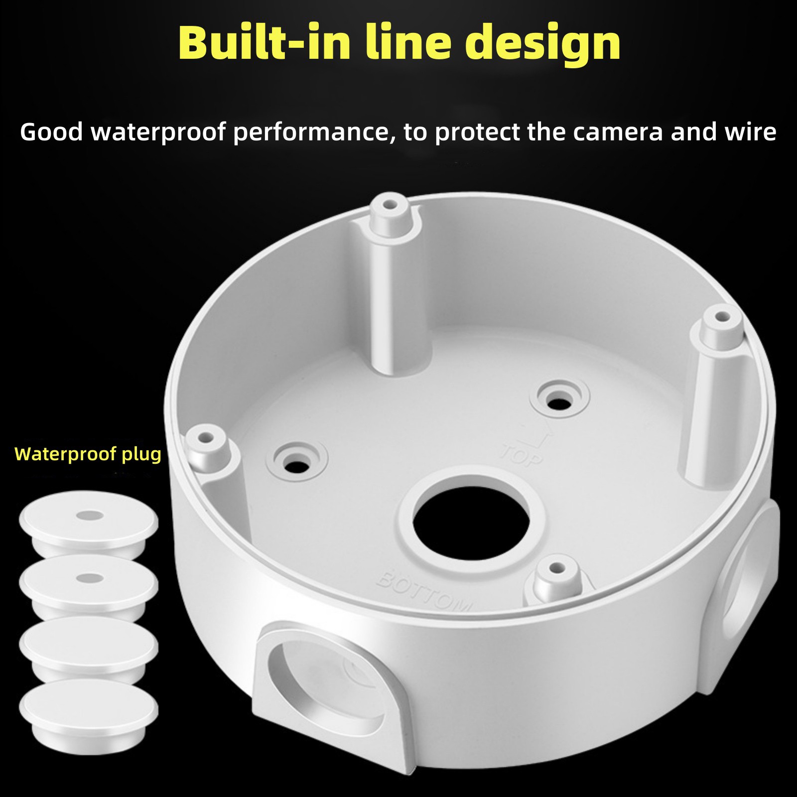 New 1Pc Junction PC Box CCTV Bullet Dome Camera Wall Mount Bracket
