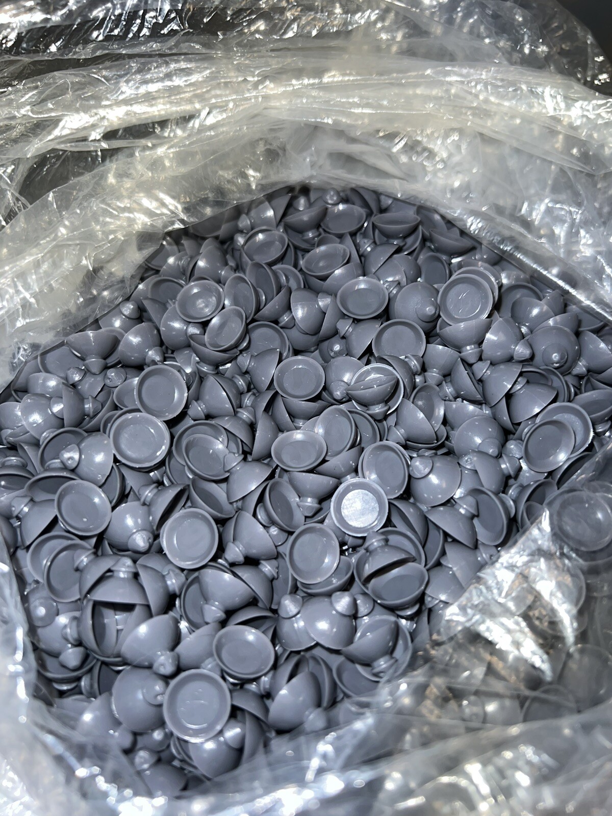 100 PC Gray Rubber Bumper For Shelf Rests Bracket Cushion Glass Shelves
