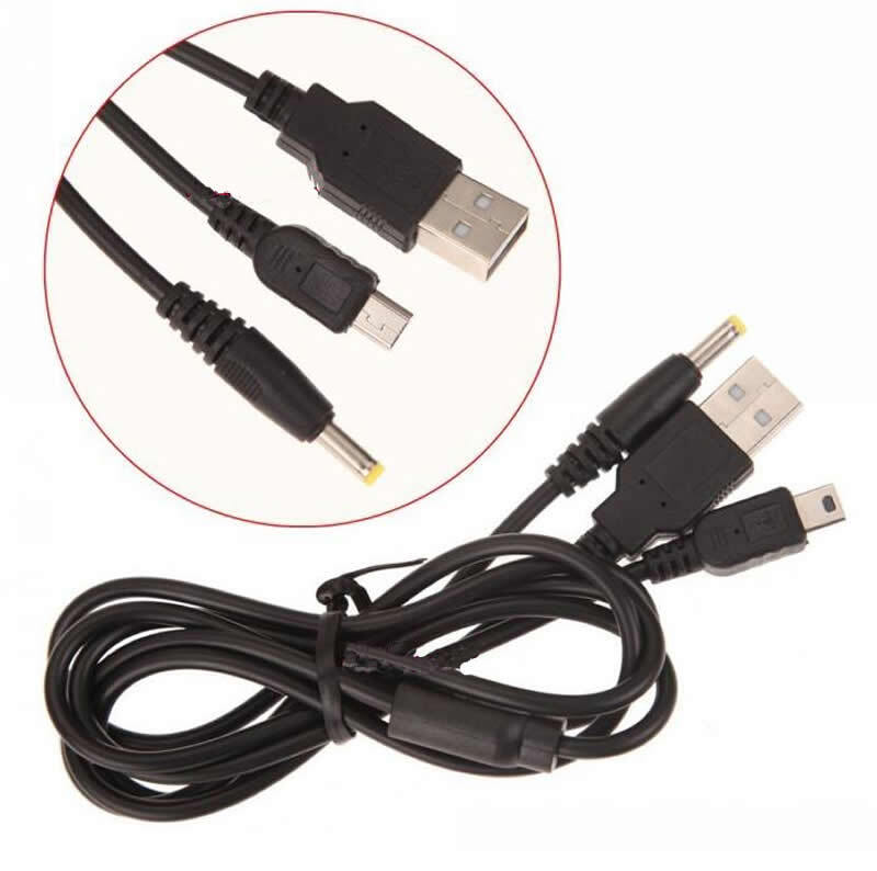 2X Battery + Data & Power USB Cable for Sony PSP 2000, 3000 Lite Slim PSP-S110