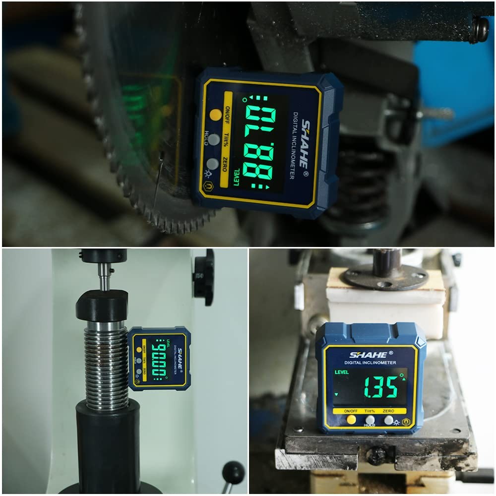 Digital Angle Gauge Magnetic Protractor Inclinometer Level Angle Finder Angle...