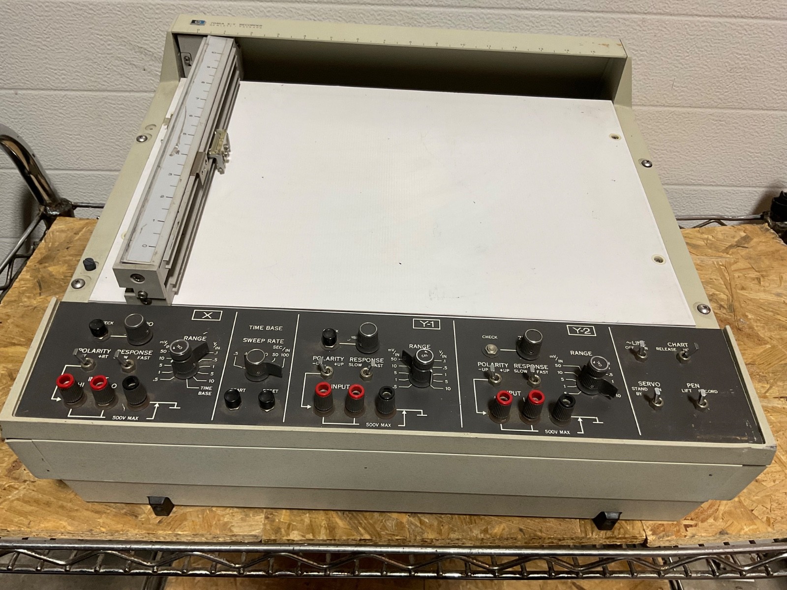Vintage Agilent Hewlett Packard HP 7047A X-Y Recorder Plotter Printer OPTION 01