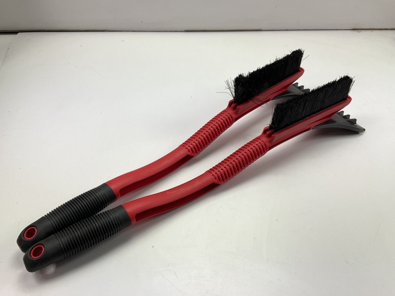 (2) Hopkins 16511 Hoppy 23" Ice Hammer Snowbrush Ice Scrapers - RED Snow Brush