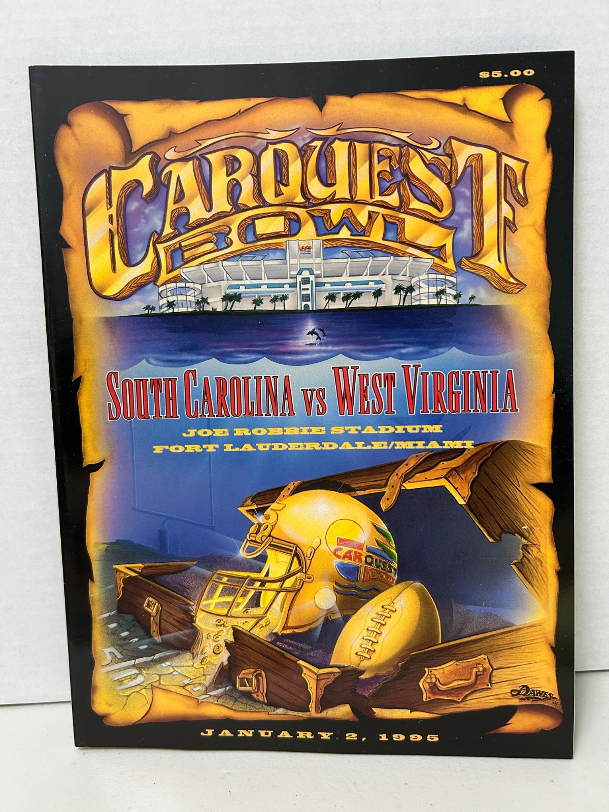 Carquest Bowl Jan 2 1995 SC vs WV Program
