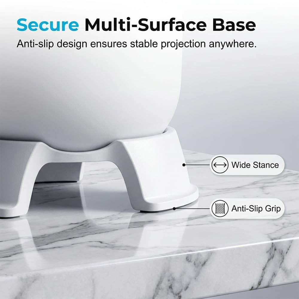 360° Rotating LED Ocean Wave Projector Night Light, Multi-Angle Base