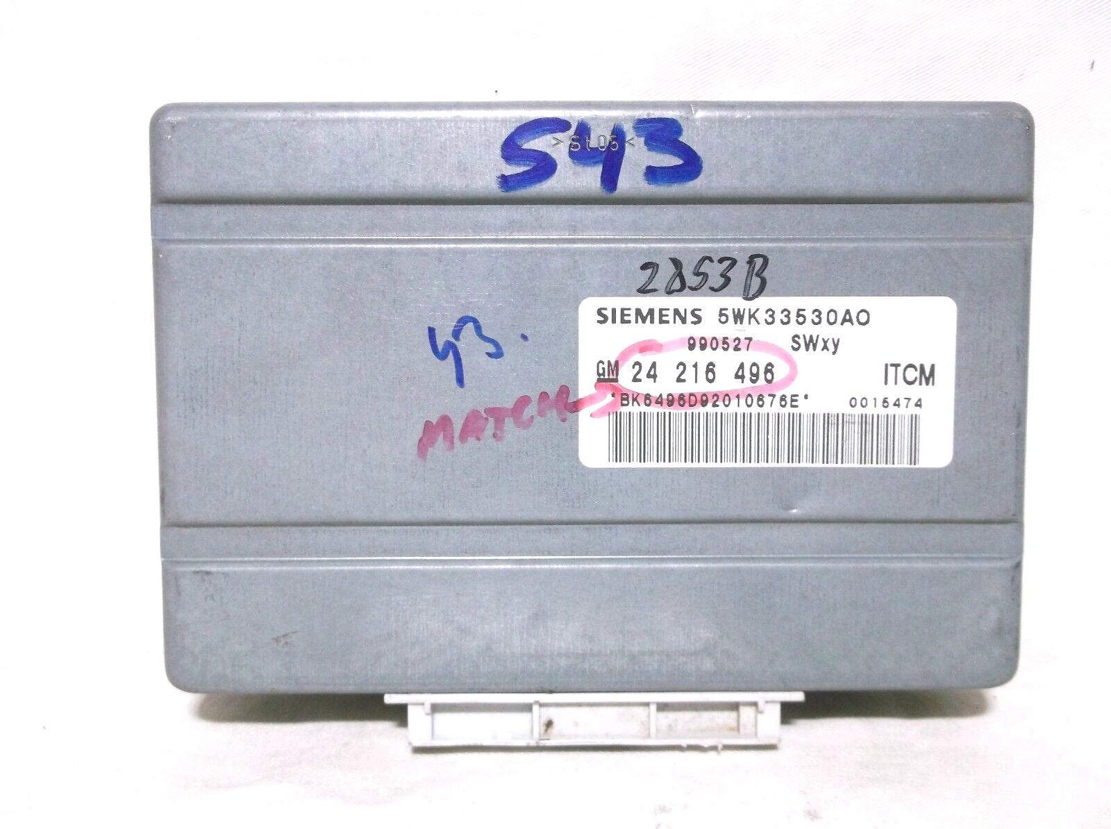 00-01  SATURN L SERIES TRANSMISSION CONTROL MODULE/COMPUTER T.C.M
