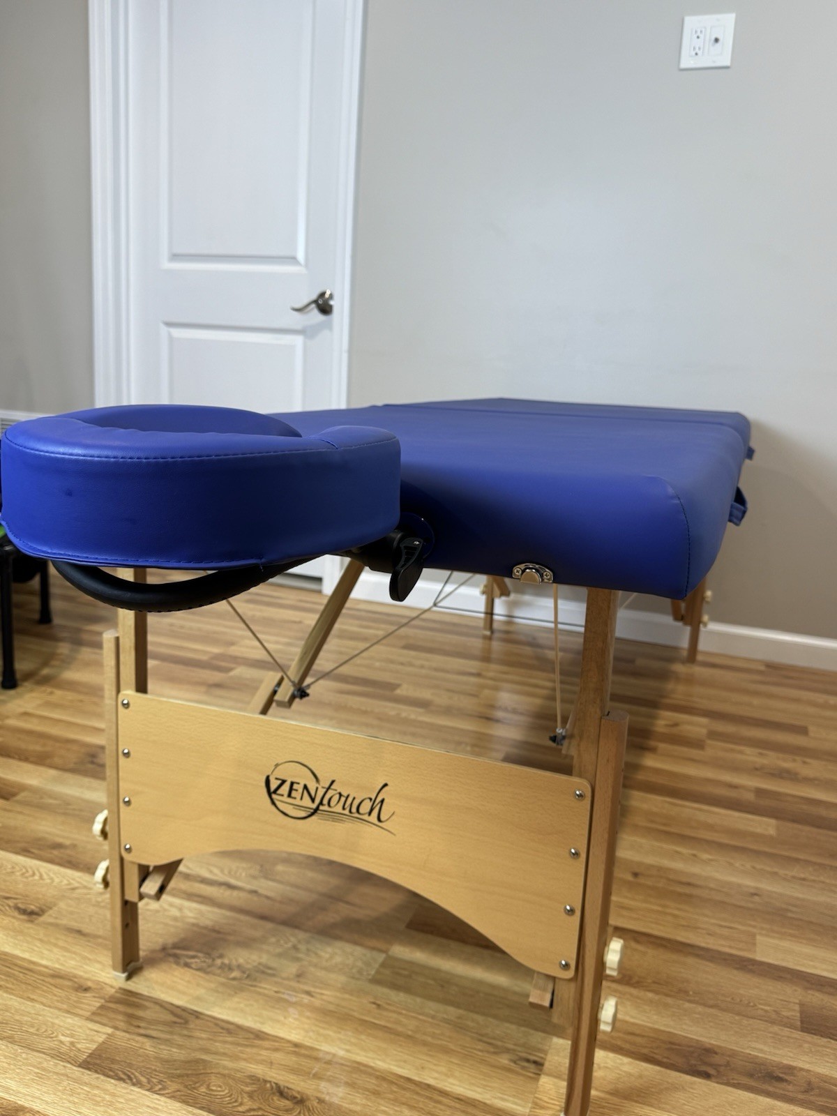 Portable Massage Table Folding Adjustable Wooden Spa Bed w/ Black Carry Case