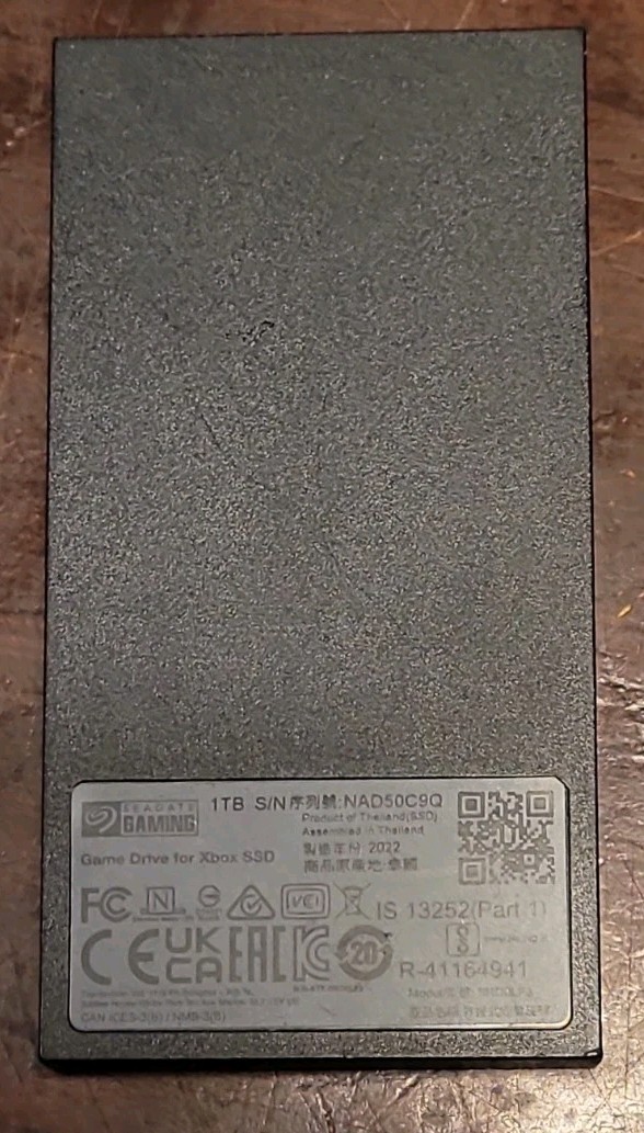 Seagate Game Drive for Xbox external hard drive 1tb Untested No Cord