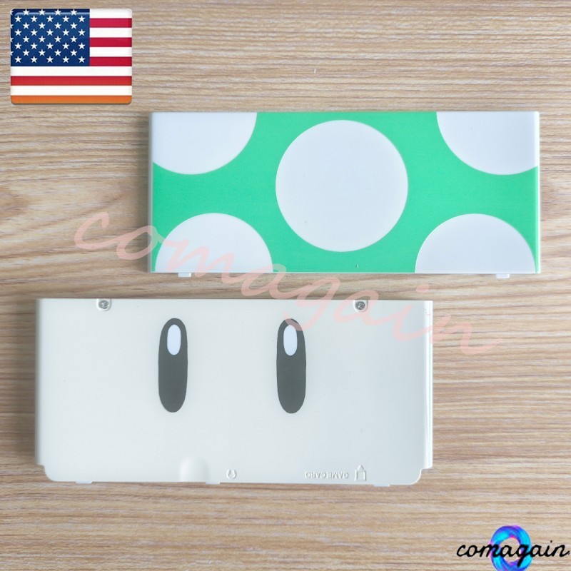 Front+Back Cover Housing Faceplates Shell For Nintendo New 3DS Super Mushroom