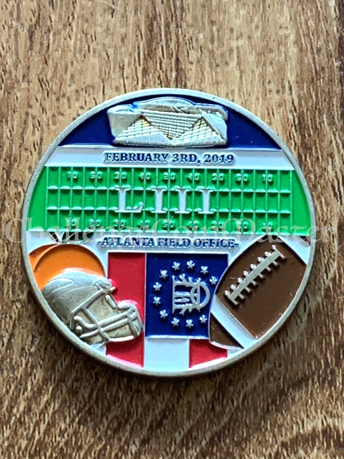 E72 FBI SUPER BOWL 53 2019 ATLANTA FIELD OFFICE PATRIOTS RAMS Challenge Coin