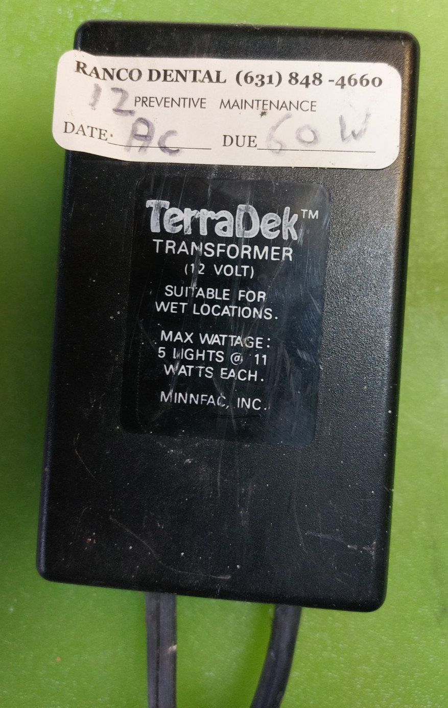 Outdoor Low Voltage Light Transformer 120V Terra Dek 12 volt