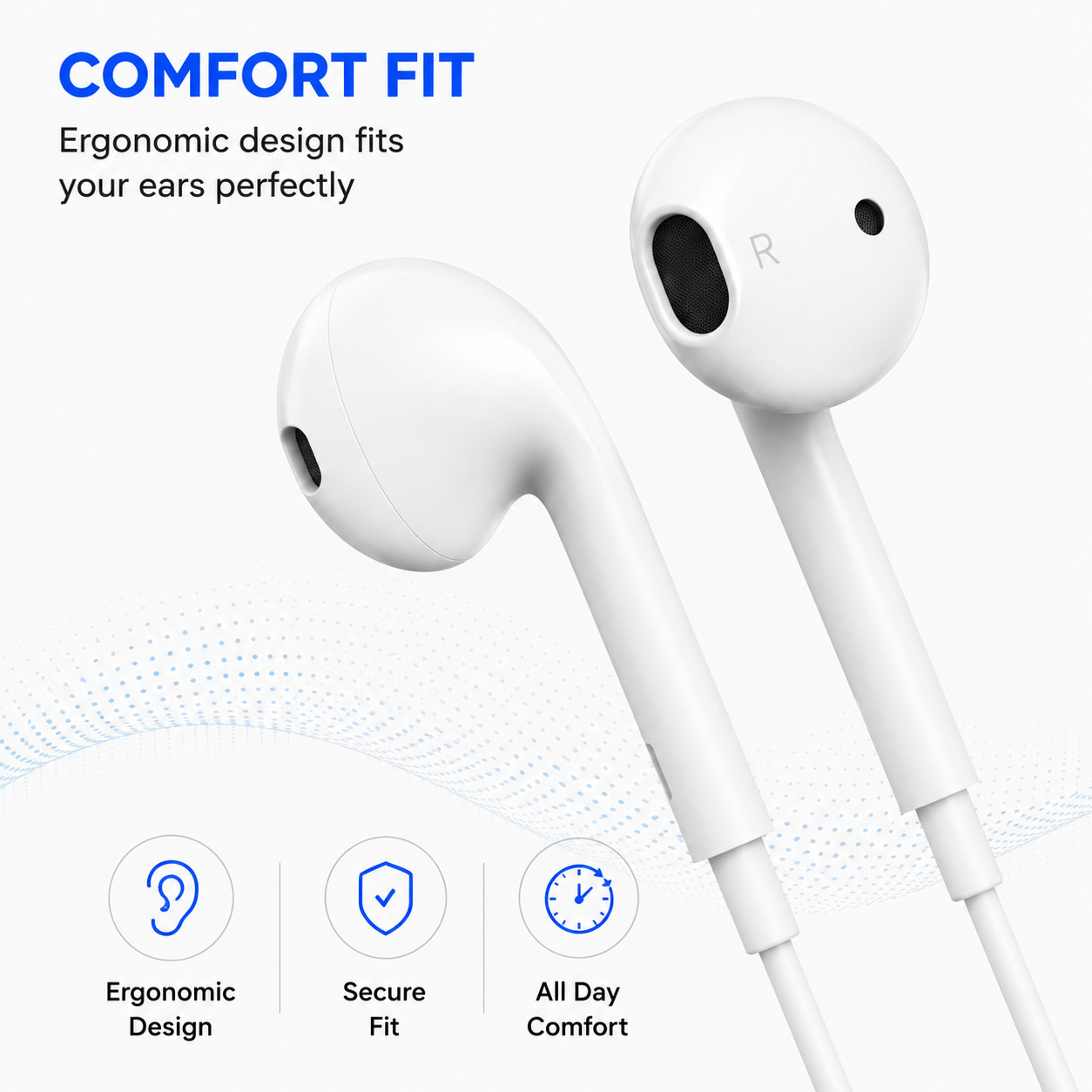 Wired Earbuds For Iphone 14/13/12/11/X/Pro/Max Bluetooth HeadPhones