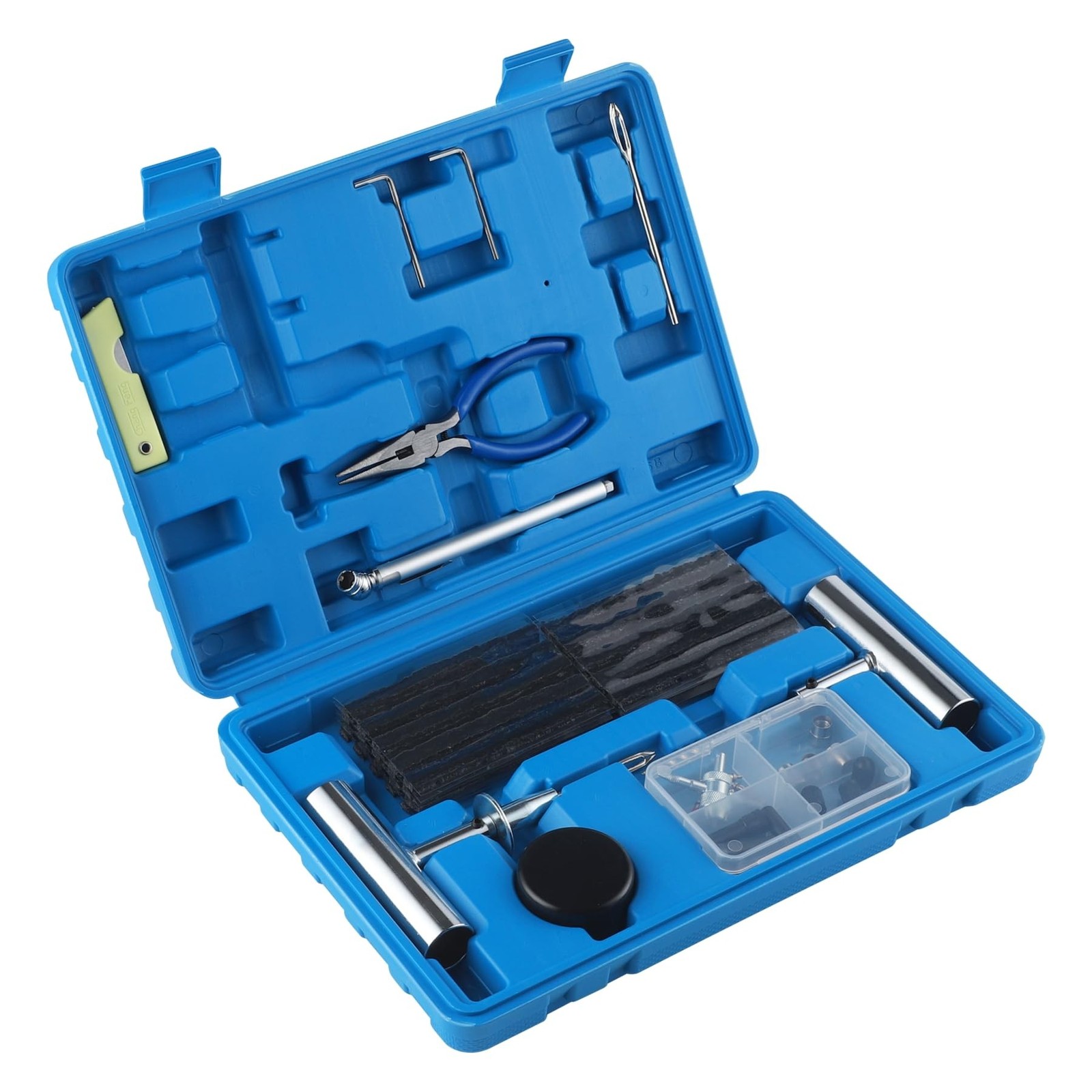 SINGARO Tire Repair Kit with Plugs, 68PCS Tire Plug Kit Heavy Duty Profession...