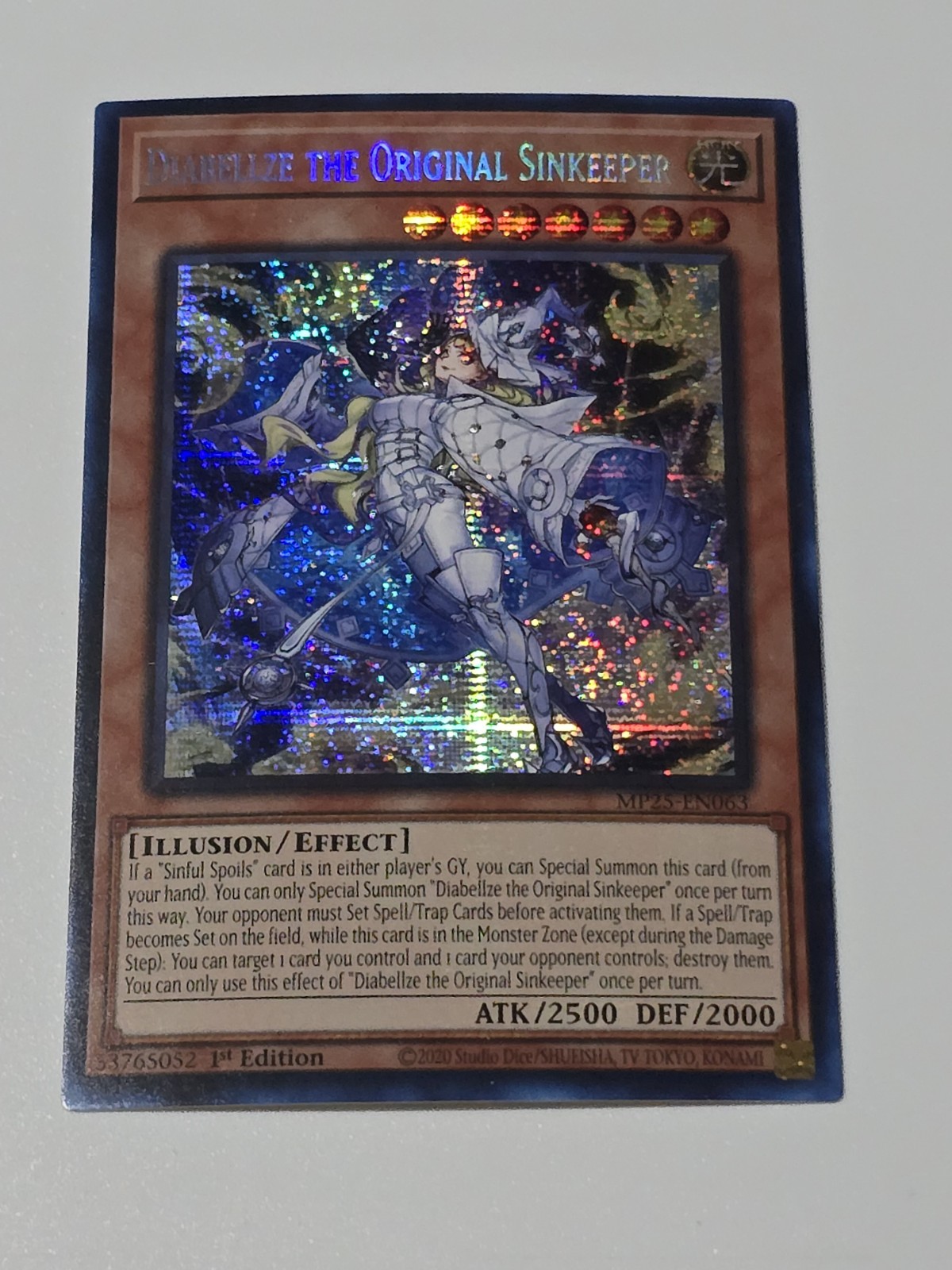 1x Diabellze the Original Sinkeeper MP25-EN063 Prismatic Secret Rare 1st Ed