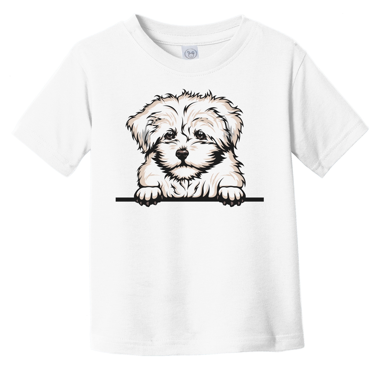 Bolonka Zwetna Dog Breed Popping Up Cute Infant Toddler T-Shirt