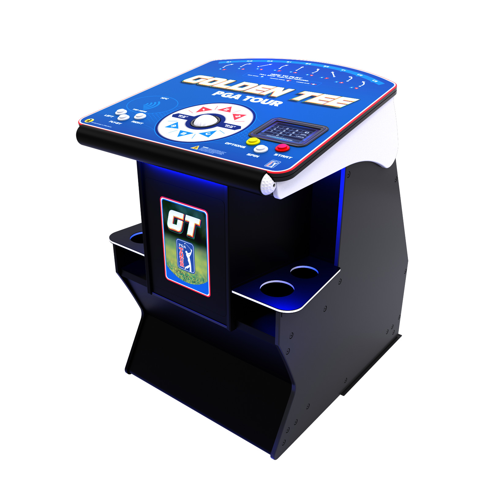 Golden Tee PGA Tour Clubhouse 2025 Arcade Pedestal Game No stand Free Shipping