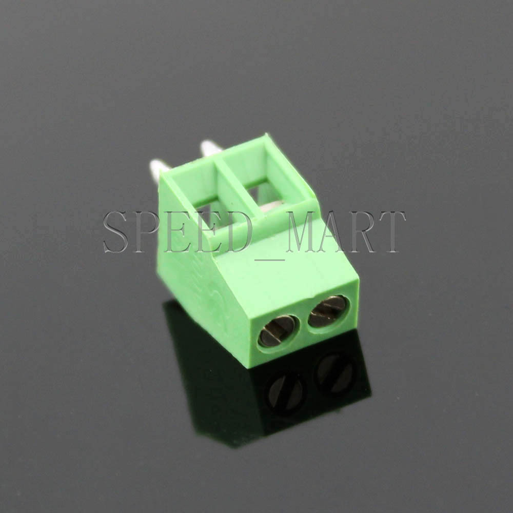 2 poles/2 Pin 2.54mm 0.1'' PCB Universal Screw Terminal Block Connector