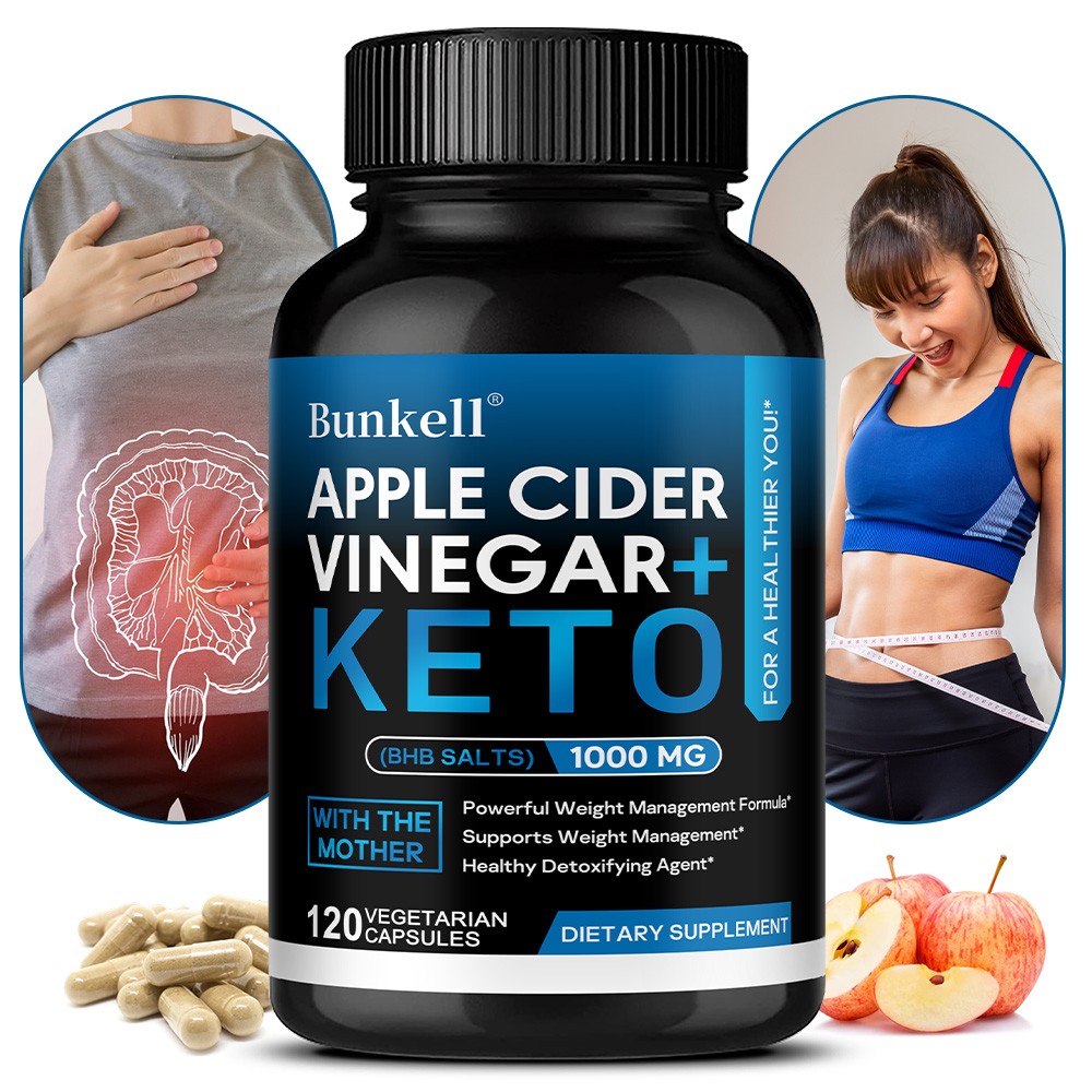 Apple Cider Vinegar BHB Salts Supplement Diet Pills Unisex Support Appetite
