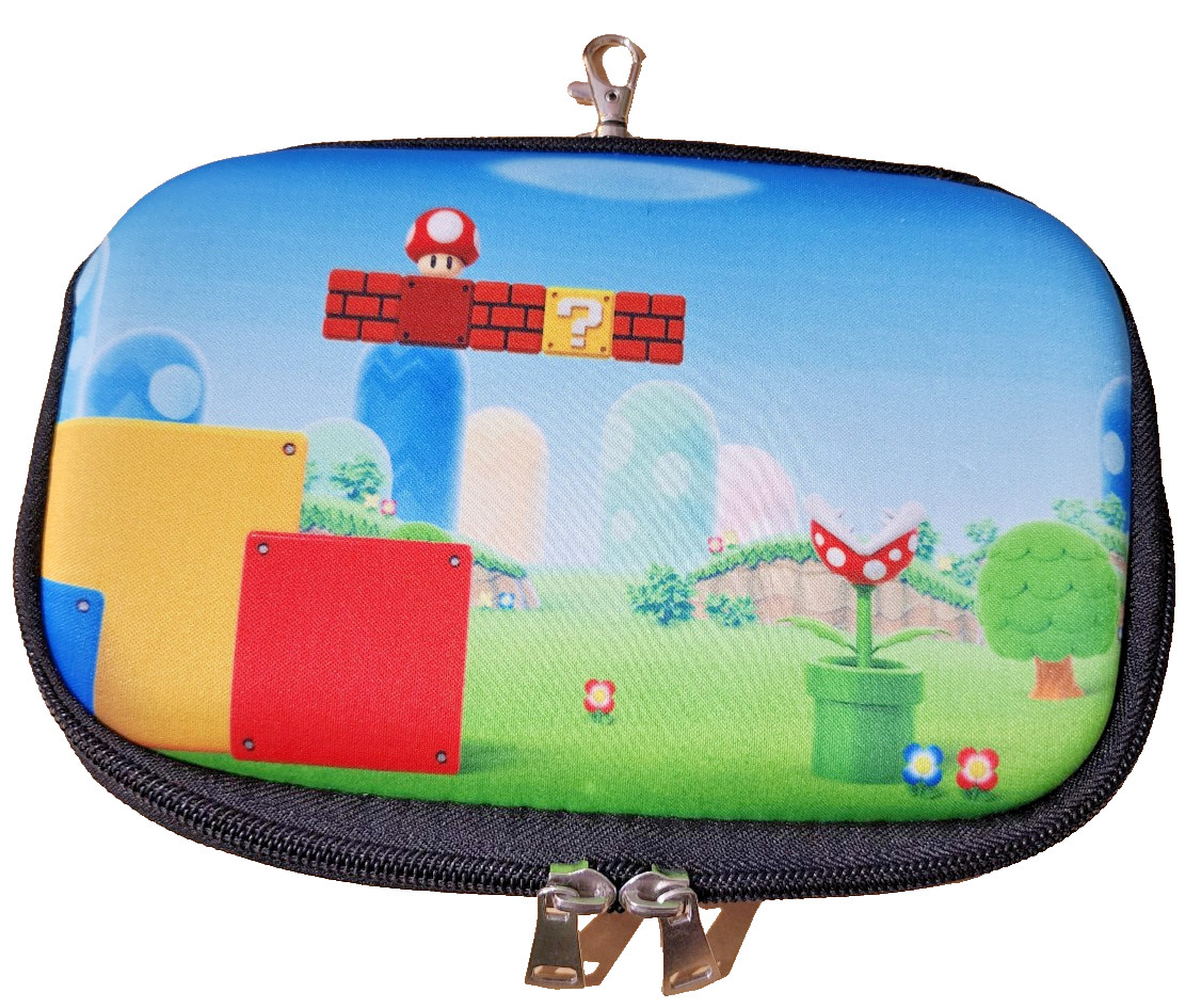 Nintendo	Super Mario game zipper case with metal clip