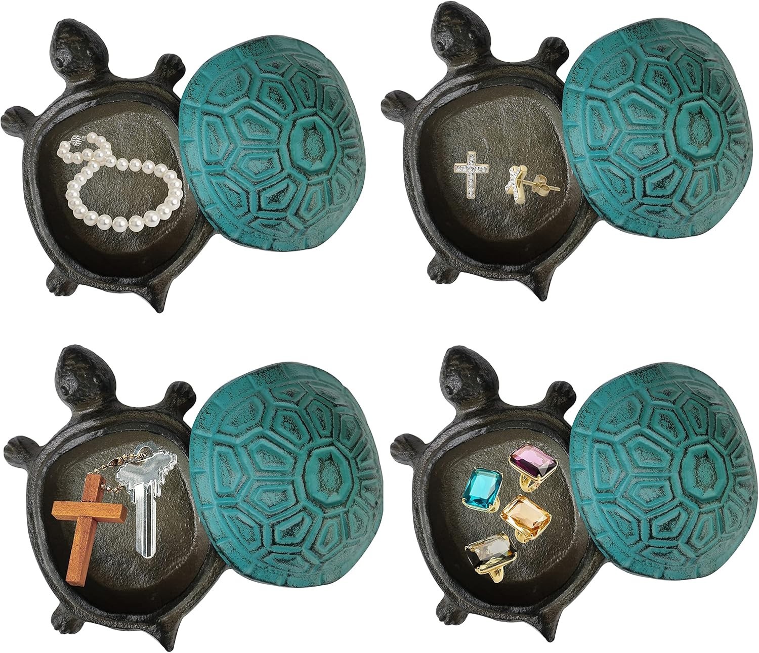 Cute Turtle Key Holder - Ear Studs & Ring Organizer