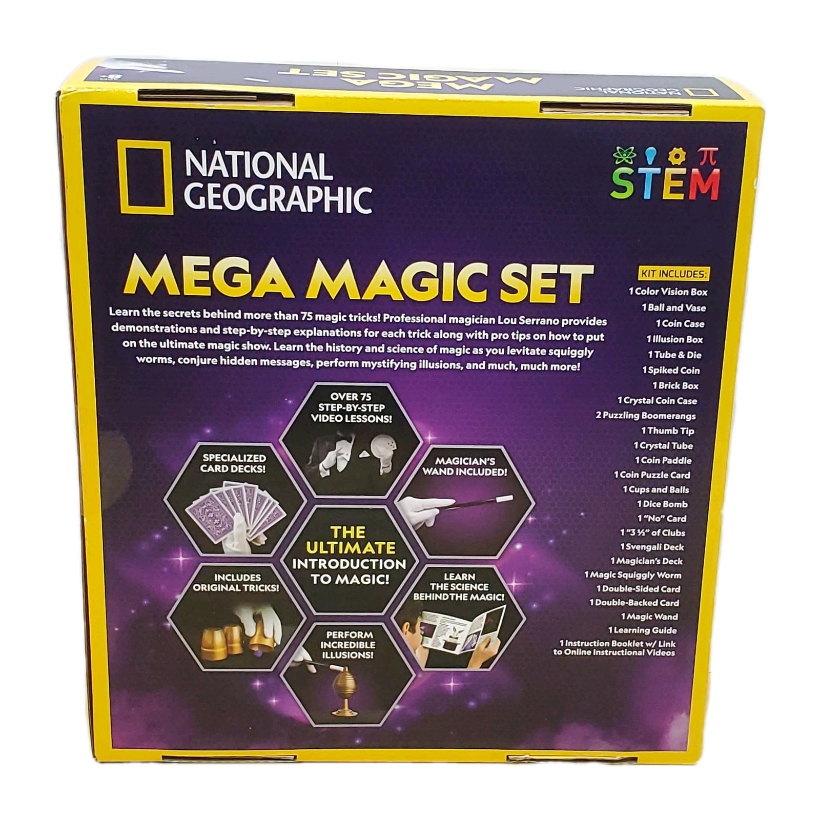 National Geographic Mega Magic Set 75 Tricks Video Lessons STEM