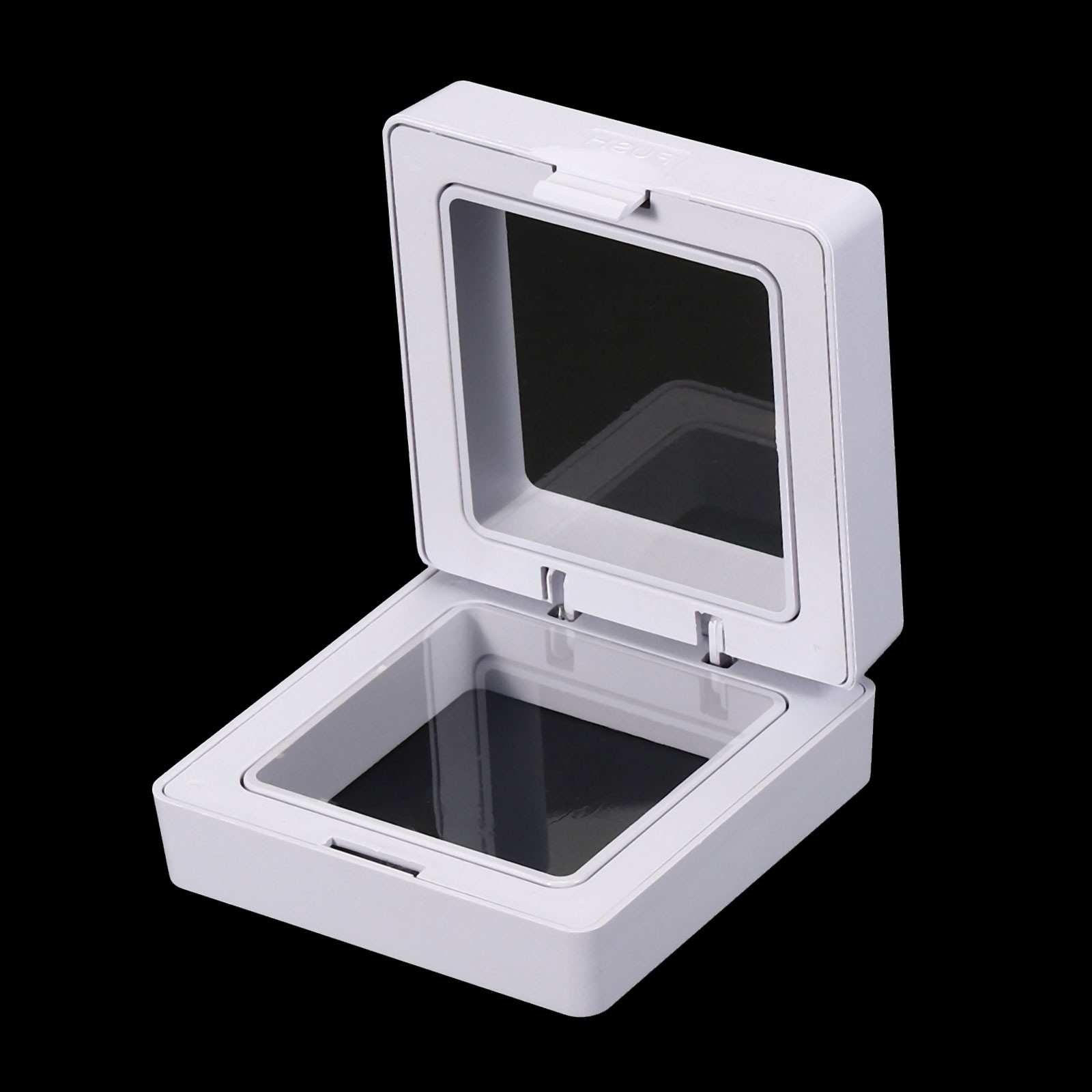 8Pcs 3D Floating Display Case, Coin Display Holder Case(White, 2x2″)
