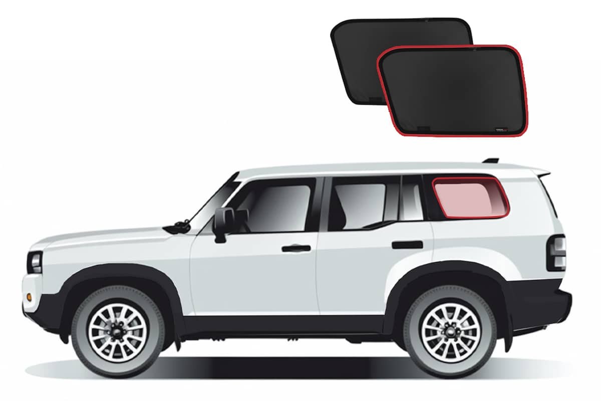 Genuine SNAPSHADES Port Window Shades for Toyota LandCruiser Prado 250 Series...