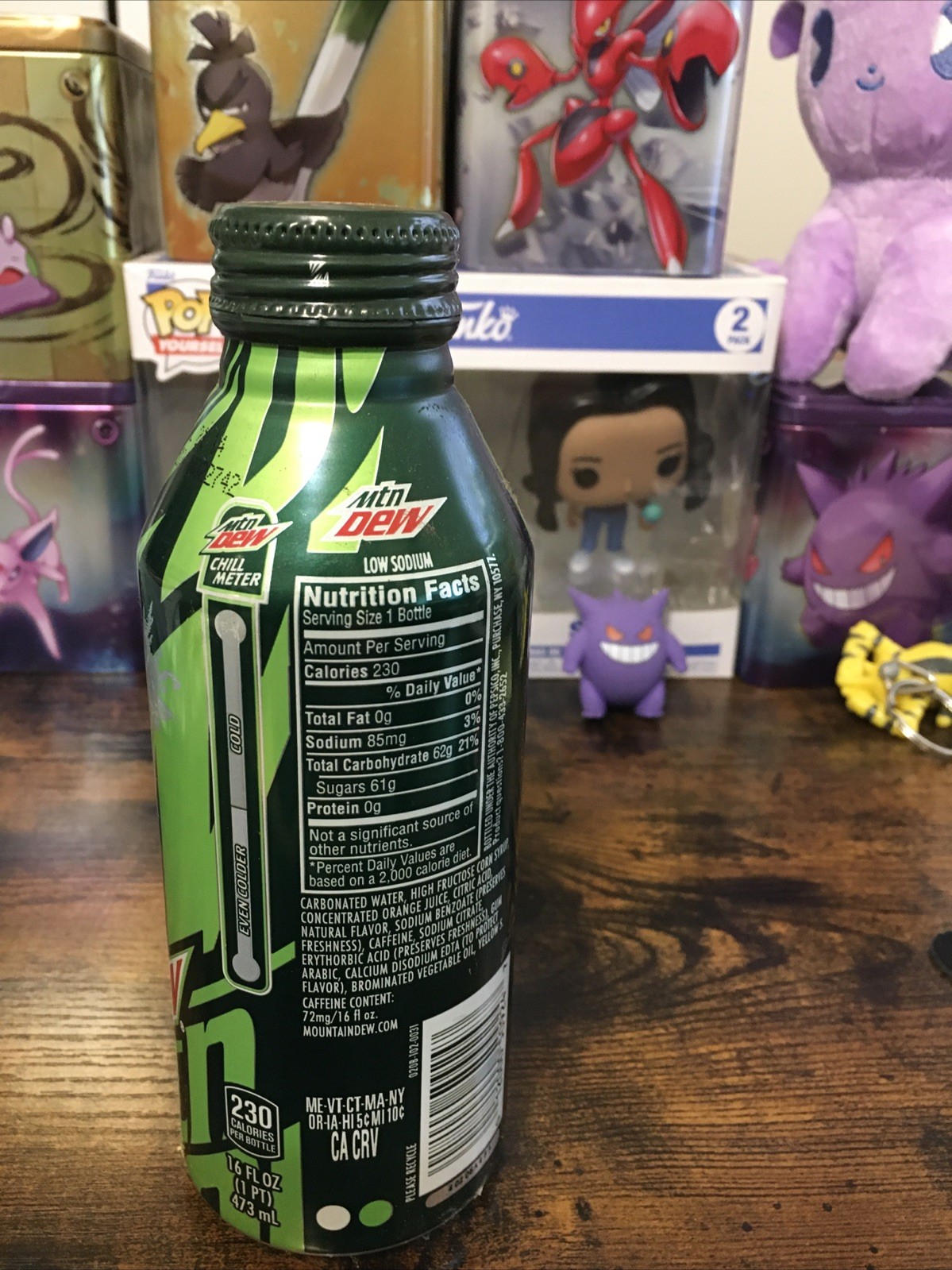 Mountain Dew Chill Bottle New Unopened