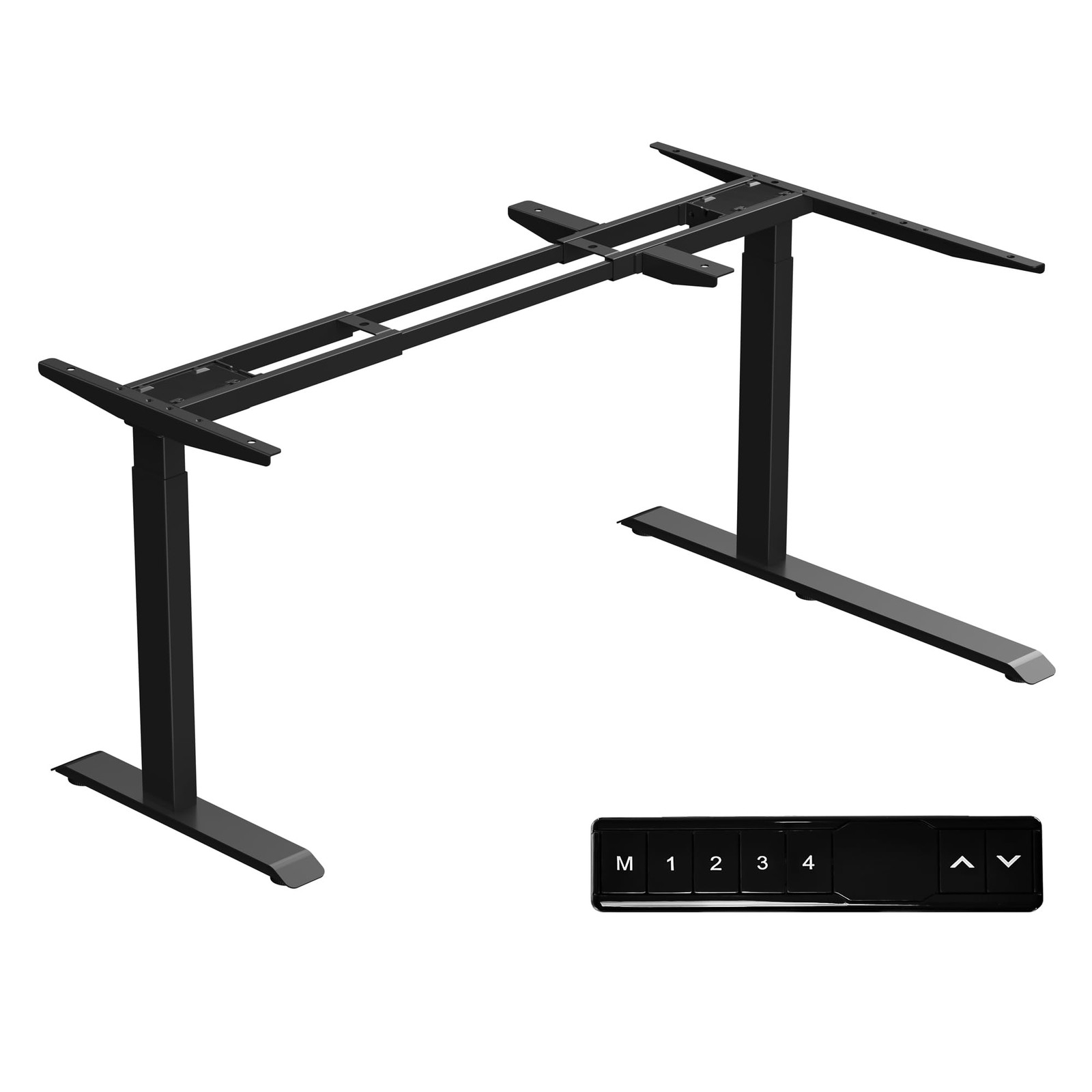 Standing Desk Frame Height Adjustable Desk Legs Sit Stand Up Table Base Dual ...