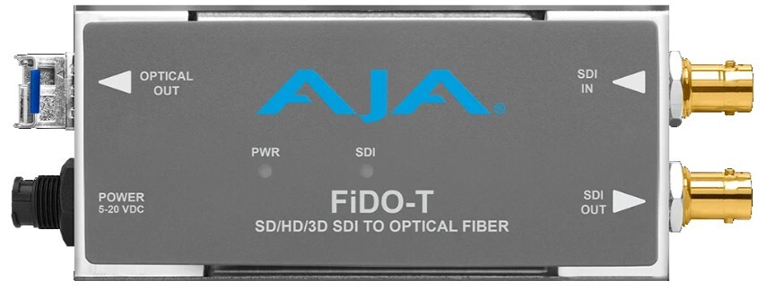 AJA FIDO-T-RST-01 1-Channel 3G-SDI to Single-Mode LC Fiber Transmitter