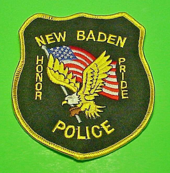 NEW BADEN  ILLINOIS  IL  HONOR / PRIDE  4 3/4"  POLICE PATCH  FREE SHIPPING!!!