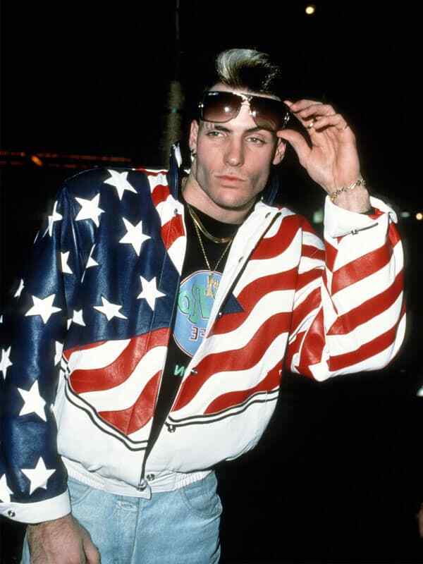 American Flag Vanilla Ice Leather Jacket