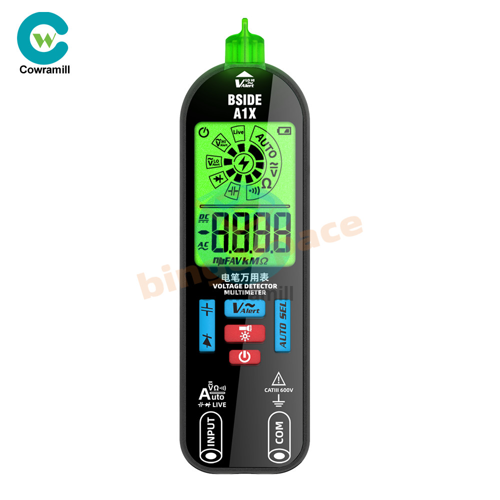 BSIDE A1X Digital Multimeter Voltage Tester Detector DC/ACVoltage Resistance US