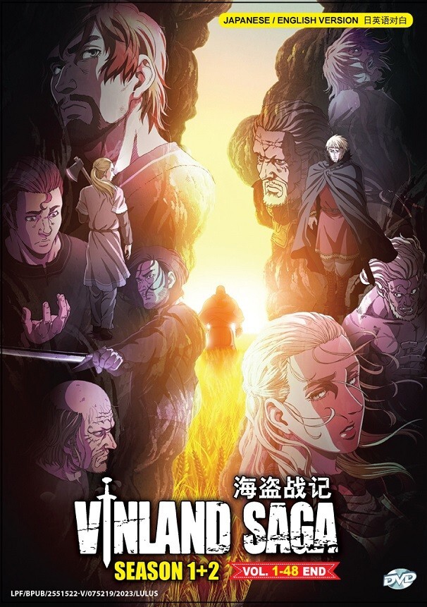 DVD Anime Vinland Saga Season 1+2 Complete Series (1-48 End) English, All Region
