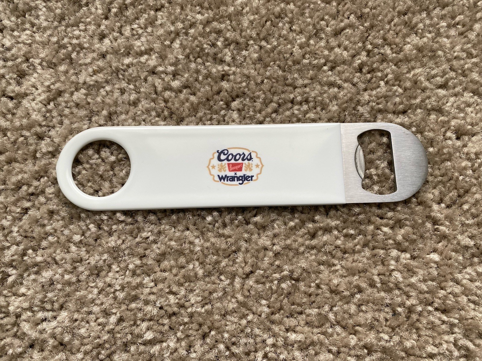 Coors Banquet x Wrangler Jeans Metal Beer Bottle Opener *NEW* Free US Shipping