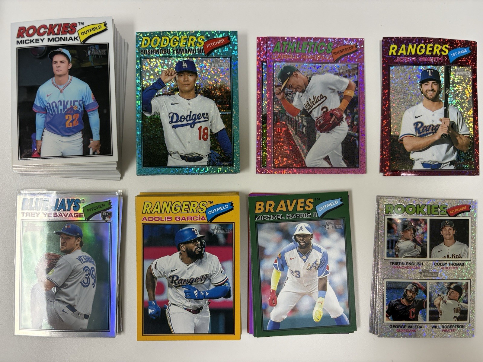 2026 Topps Heritage Parallel Sparkle, Pink, Aqua, Silver, Burgundy You Pick
