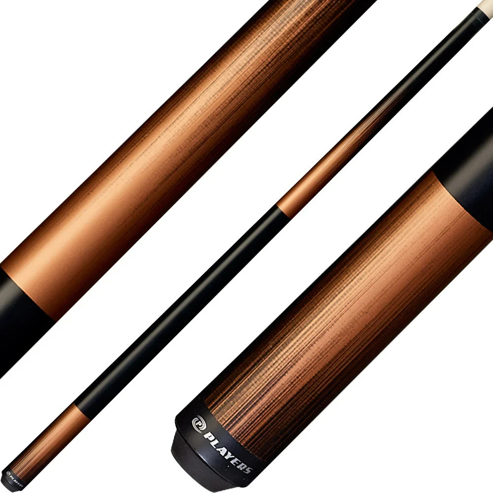 Players C-704 Pool Cue – Matte Captain Copper/Black Gradient, Wrapless, 18–21 oz