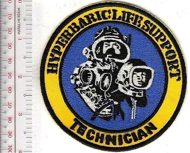 Hard Hat Diving Hyperbaric Life Support Technician Specialist Patch  No Tariff
