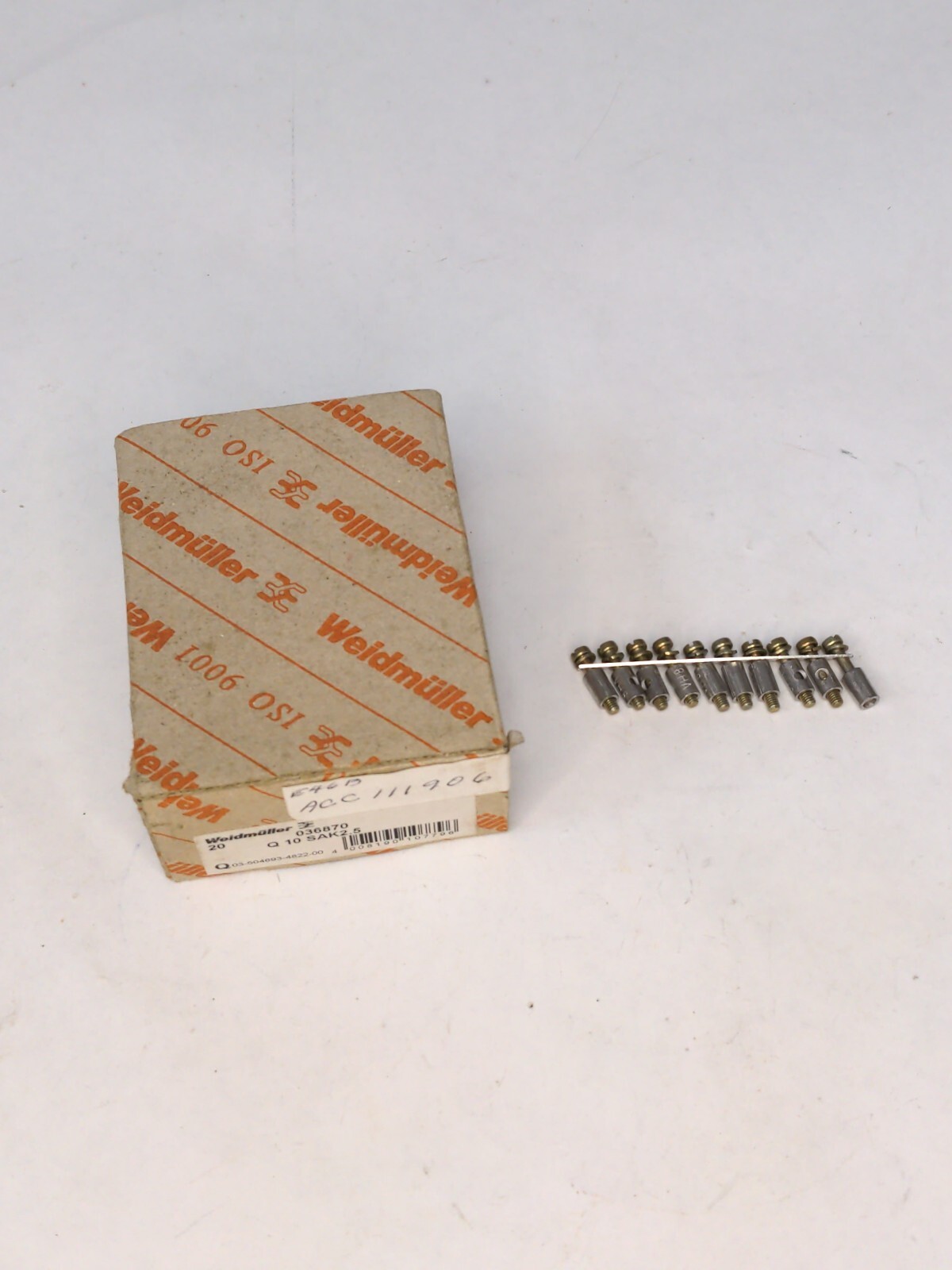 WEIDMULLER 036870 Q 10 SAK2.5 SCREW BRIDGE