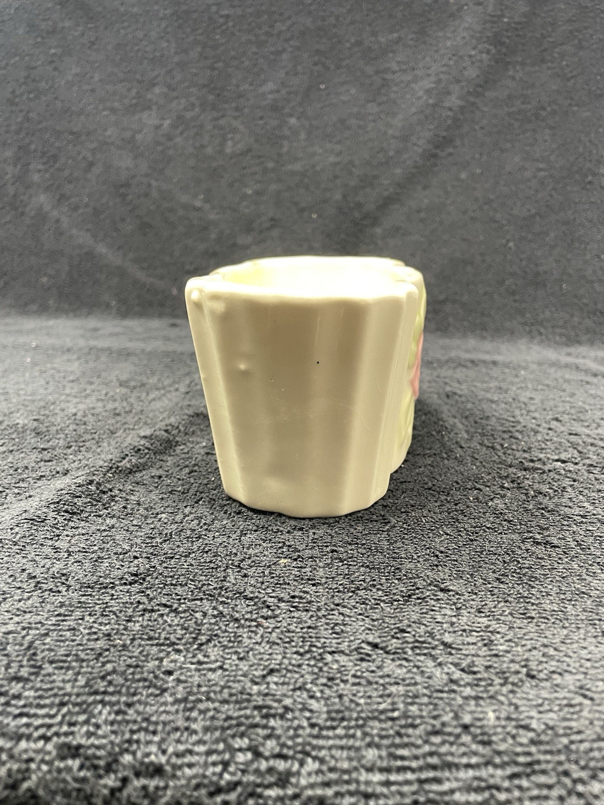 Ceramic Cream Colored Rose Planter