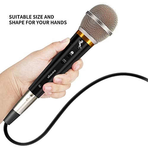 Handheld Dynamic Microphone for Karaoke Singing, Wired XLR Microphone aMWH68